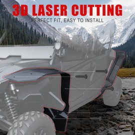 XATVXUTV Fender Flares Extensions Mud Guards for Honda Talon 1000, XXL Wider & Longer Front Rear Extended Mud Flaps for Honda Talon 1000R 1000X 1000X-4 (2019-2024), Replace #0SF70-HL6-A01 (4PCS)