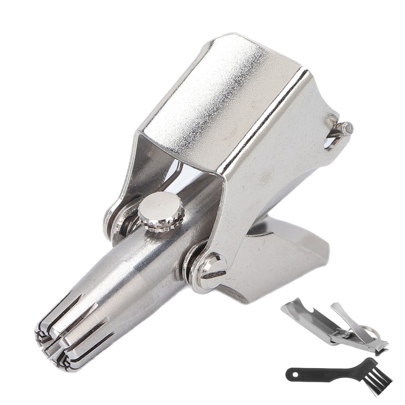 Nose Hair Trimmer Set Stainless Steel Nail Clipper Clean Brush