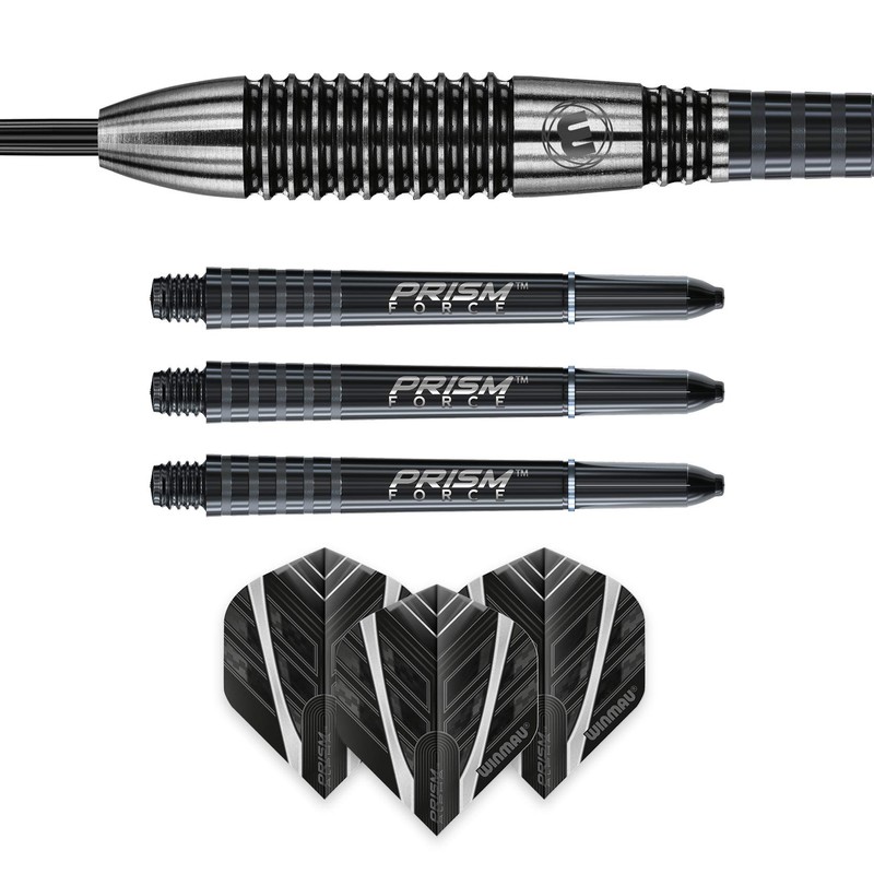 WINMAU Blackout 24 Gram Tungsten Darts Set with Flights and