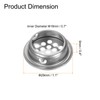 sourcing map 24Pcs Air Vents Circular Flat Soffit Vent 19mm/0.7"