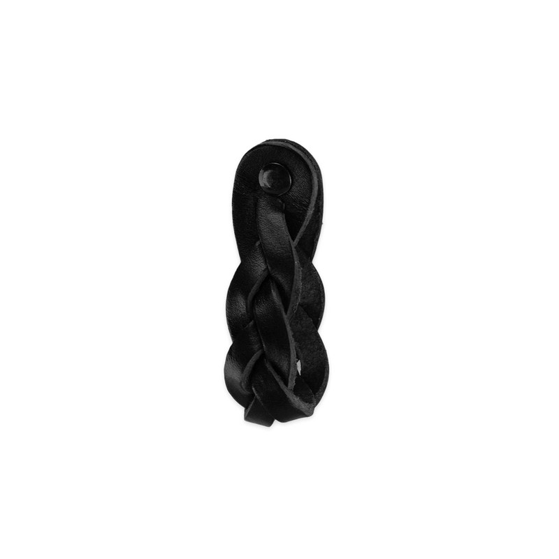 Brute Strength - Leather Drawer Pulls - Braided - Black