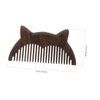 IWOWHERO Portable Sandalwood Hair Comb Womens Hairdressing Tool Natural Static