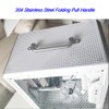 WZDXBQD 304 Stainless Steel Folding Pull Handle 90 Degrees Folding