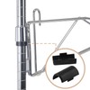 Moicstiy 50pack 3/4 Inch Wire Shelving Shelf Lock Clips, Plastic