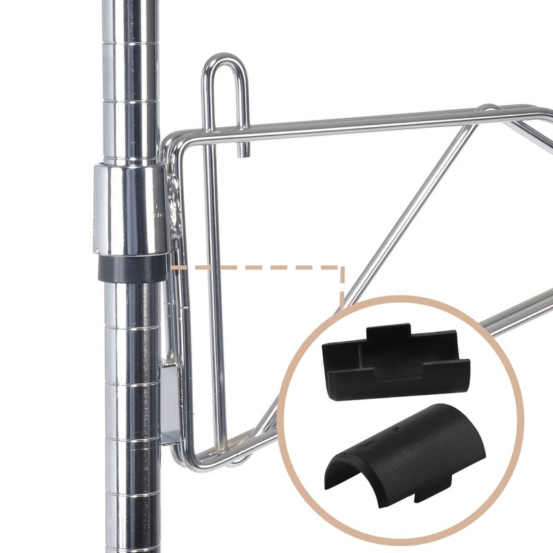 Moicstiy 50pack 3/4 Inch Wire Shelving Shelf Lock Clips, Plastic