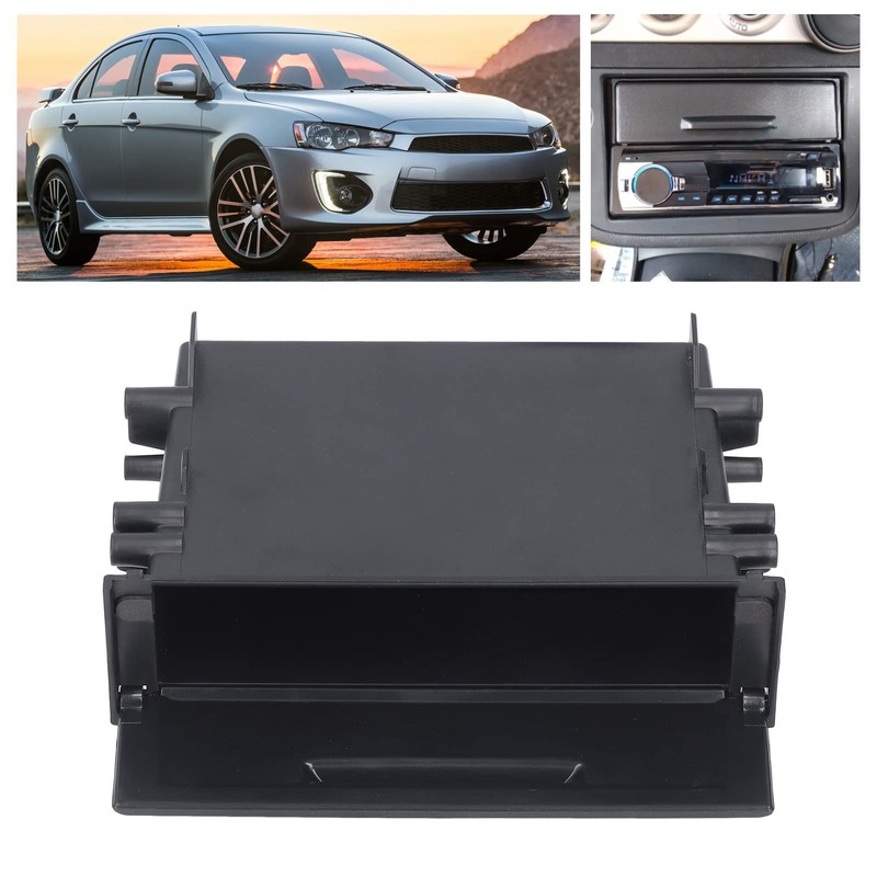 Compartiment Rangement 1 Din,Car Radio Storage Box,Single Din Storage,Automotive Cd