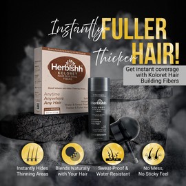 Herbishh Hair Fiber (Dark Brown, 27 G)
