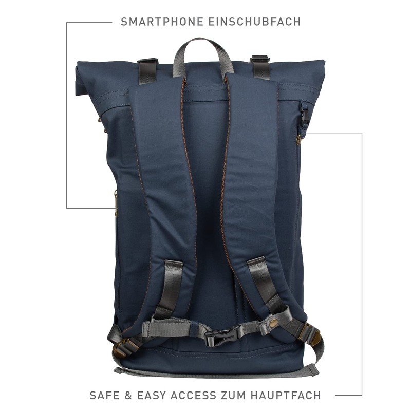 Doughnut PFC Free Unisex Backpack with Laptop Compartment 16 L