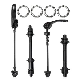 Bicycle Quick Release Set,Mountain Bike Quick Release Hub and Rear Axle Hollow Shaft Kit,Wheel Axle Bike Hollow Axle with Wheel Hub Steel Ball Replacement Parts for MTB,Road Bike,BMX,Cycling