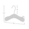 HANGERWORLD 6 Childrens 25cm White Wooden Baby Toddler Coat Clothes