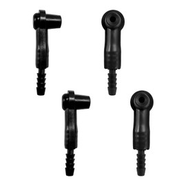 MUQIDA 4PCS Brake Fluid Bleeding Connectors, Car Oil Bleeder Pump Exchange Adapter Joint for Brake Fluid, Professional Automotive Vacuum Bleeder Quick Pumping Nipple Exchange Tool