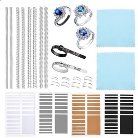 Cosmeria Invisible Ring Reducer, Effective Ring Reducer for Perfect Fit, Practical Ring Sizer for Optimal Ring Size Adjustment, multicoloured