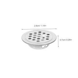 Operitacx 20pcs Stainless Steel Round Air Vents Covers for Cabinets Shoe Cabinets and Closets Breathable Mesh Design for Efficient Heat Dissipation and Ventilation Home and Office Furniture