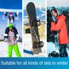 18 Pcs Snowboard Stomp Pads- Pyramid Studs Snowboard Grip Stomp