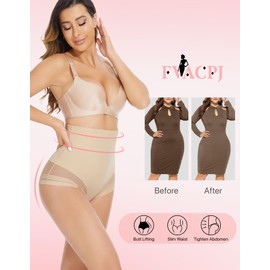 FVACPJ Shapewear Tummy Control Underwear - High Waisted Shapewear Panties Compression Body Shaping Briefs Girdle Panty