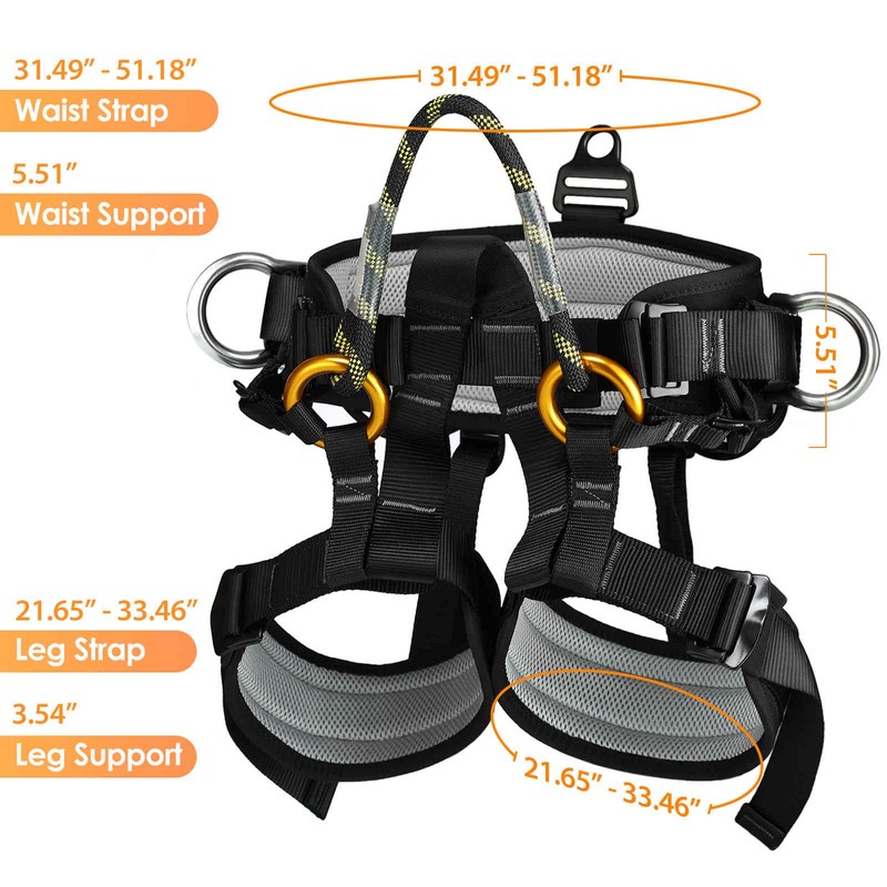 HandAcc Climbing belts, Thicken Professional Large Size Safety Seat Belts