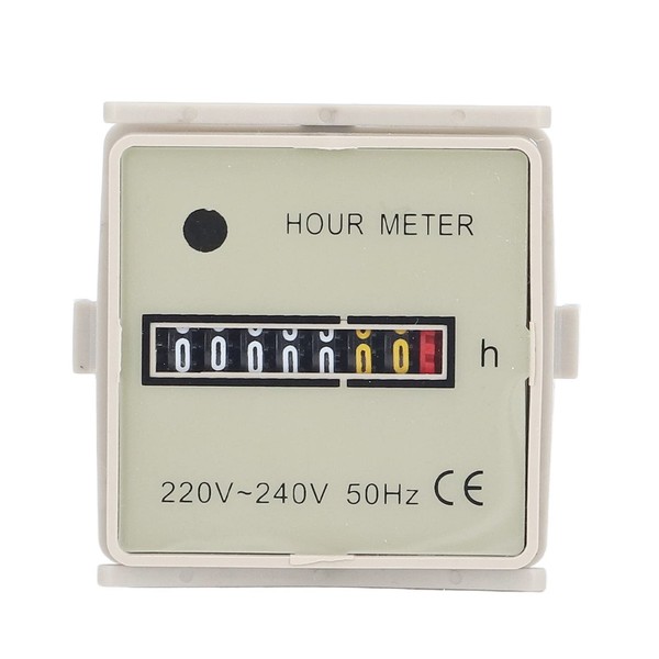 Mechanical Operating Hour Counter AC 220-240V Industrial Timer 0-99999H59M Time