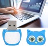 Cartoon U Disk Blue Owl Appearance High Speed Bulk Storage