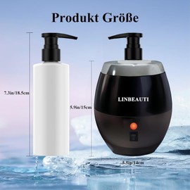 Warmer Oil Massage Lotion Warmer Kit for Professional Massage Therapy With Essential Oil Heater Bottle Dispenser Pump Funnel,15 Minutes Rapid Heating Machine- Ideal for Salon and Spa Use (Black)