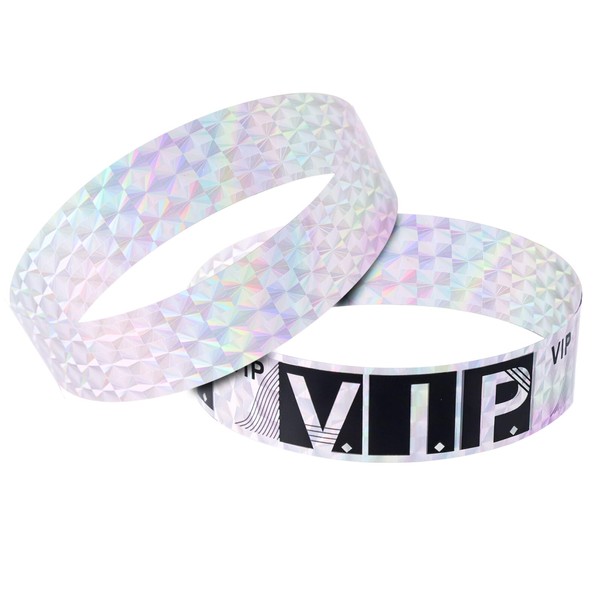 Maxqzin 200 Pcs Wristbands for Events, VIP Wristbands Paper Waterproof