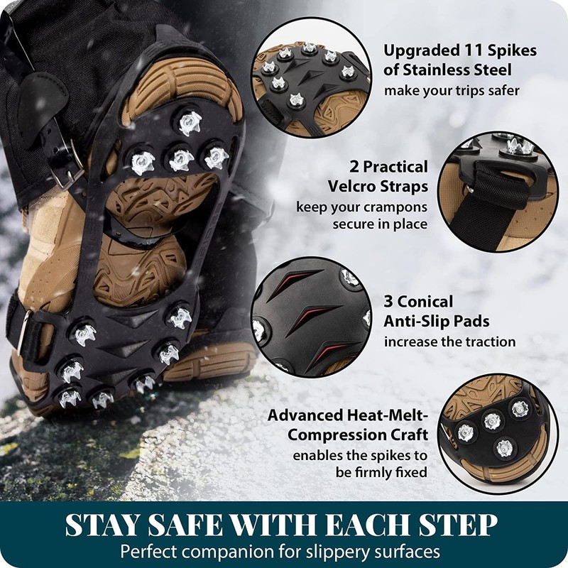 Fyuein® Shoe Spikes for Winter Crampons (S)