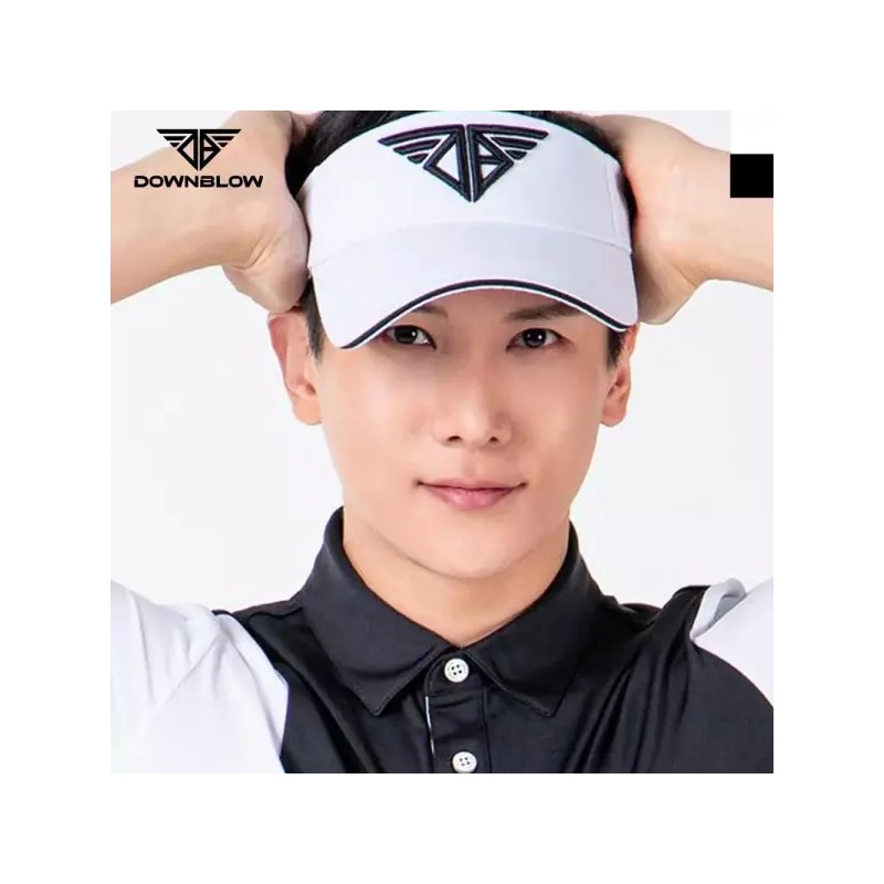 (블랙 | FREE) 남자 골프 썬캡 모자 [화이트] (Black |