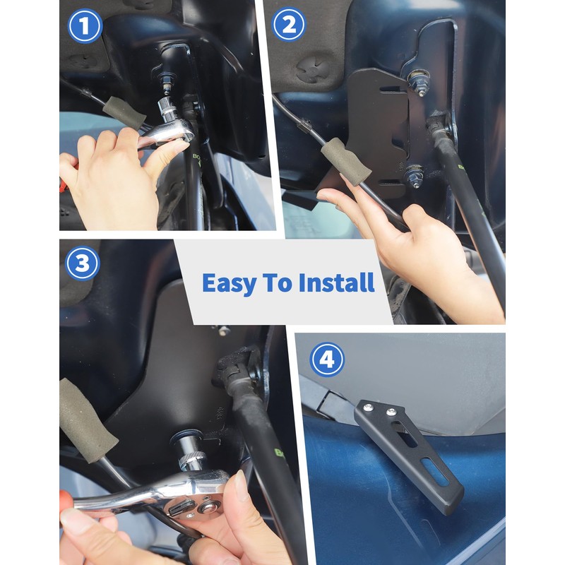 DSWSQ Ditch Hood Hinge Light Brackets for 2024 2023 2022
