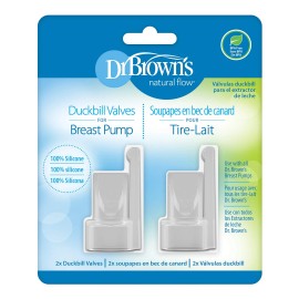 Dr. Brown's Dr Brown's Breast Pump Duckbill Valve Replacement 2 Pack Strong Suction Bpa Free