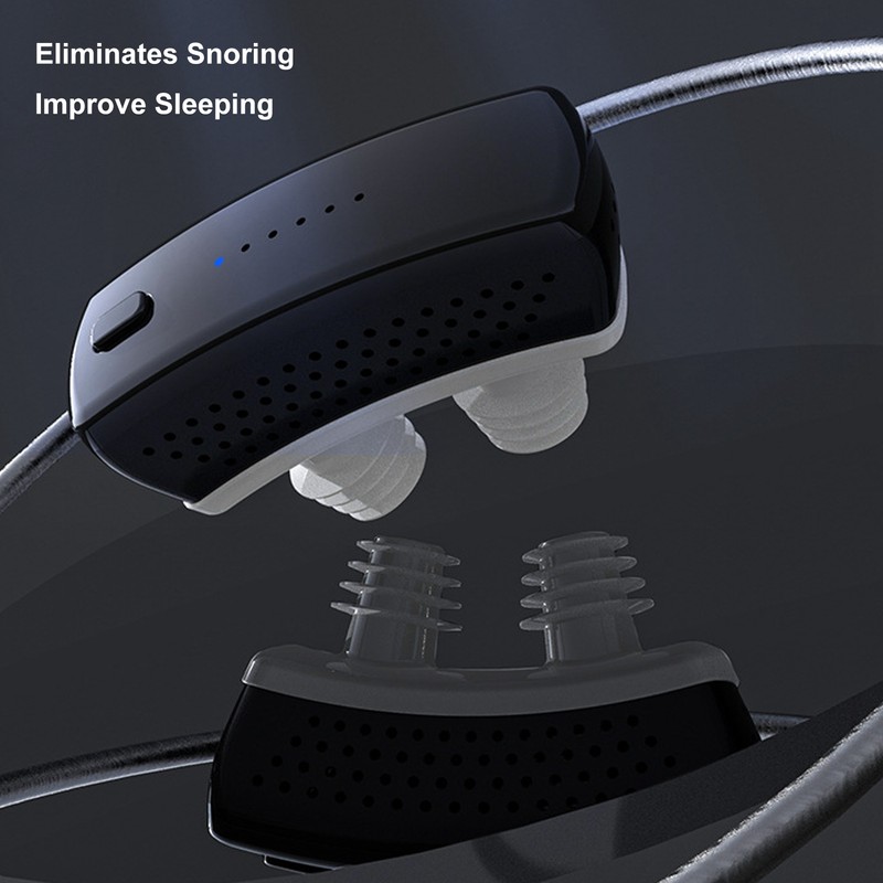 Electric Prevent Snoring Device Smoothing Breathe Improve Sleep Quality Snoring
