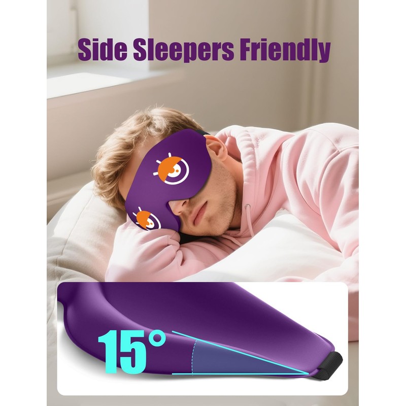EVA BELLE Sleep Mask Women Men, Comfy Blackout Eye Mask