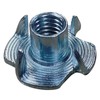 M10 (10mm) T-Nuts With Four Prongs - Inserts For Wood Furniture (Pack of 10)