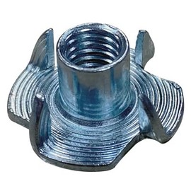 M10 (10mm) T-Nuts With Four Prongs - Inserts For Wood Furniture (Pack of 10)