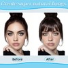 100% Human Hair Clip in Bangs for Women - Natural