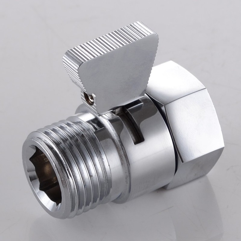KES Shower Shut Off Valve G1/2" Brass with Handle Lever