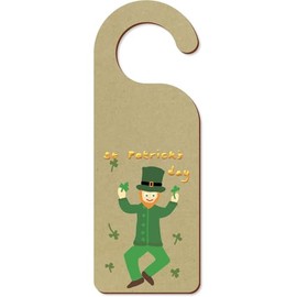 'St Patrick's Day Leprechaun ' 200mm x 72mm Door Hanger/Sign (DH00045474)