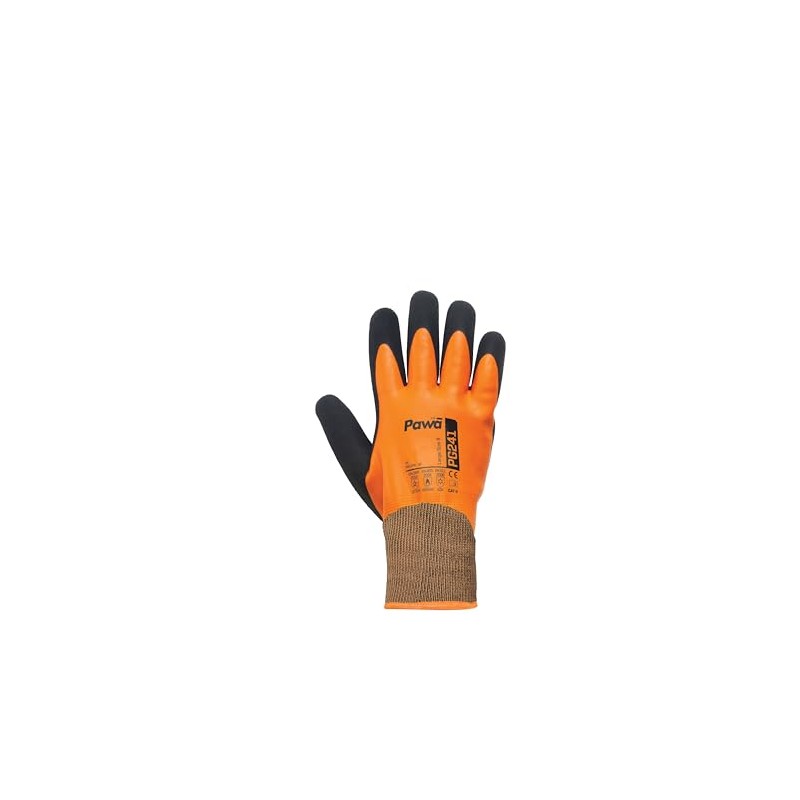 Pawa Water-Resistant Thermal Gloves – Latex-Coated Dual-Dipped Cold Weather Work