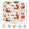Rooster Dish Drying Mat for Kitchen Counter 16''x18''Microfiber Absorbent -