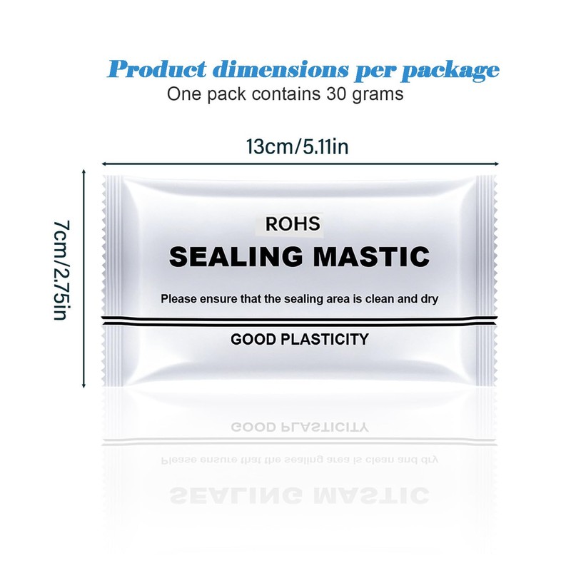 YXGJMYGS 8-Pack 240 Grams in Total White Seal Putty Waterproof