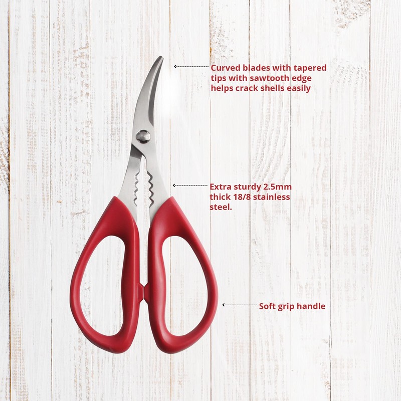 Maine Man Seafood Shears, 18/8 Stainless Steel