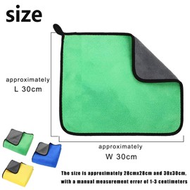 3PCS Car Cleaning Cloths, Car Microfibre Cloth, Car Drying Towel, Microfibre Cloth Car, Ultra Soft Scratch-Free Polishing Cloth for Motorcycles Vehicles Household Furniture Cleaning Care ( 3 Colour)