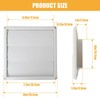 lingsee 6" Dryer Vent Cover for Exterior Wall Vent Hood