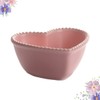 Heart Shaped Ceramic Bowl for Fruit Salad and Dessert -