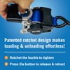 Stainless Steel Retractable Ratchet Straps, Heavy Duty Set, 2 Inch