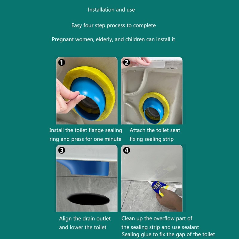 Industrial Toilet Offset Flange Seal Easy Install Toilet Shifts Flange