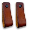 Brute Strength - Leather Furniture Handles - Cognac - 2pcs