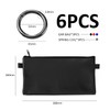 3 Double-Ear Bags, 3 Spring Rings, Portable Wallet Coin Purse,