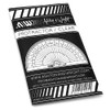 Ashton and Wright - 180 Degree Protractor - 10cm -