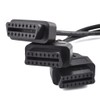 OLLGEN OBD2 Splitter Cable,OBD-II Extension Cable,1 Male to 3 Female