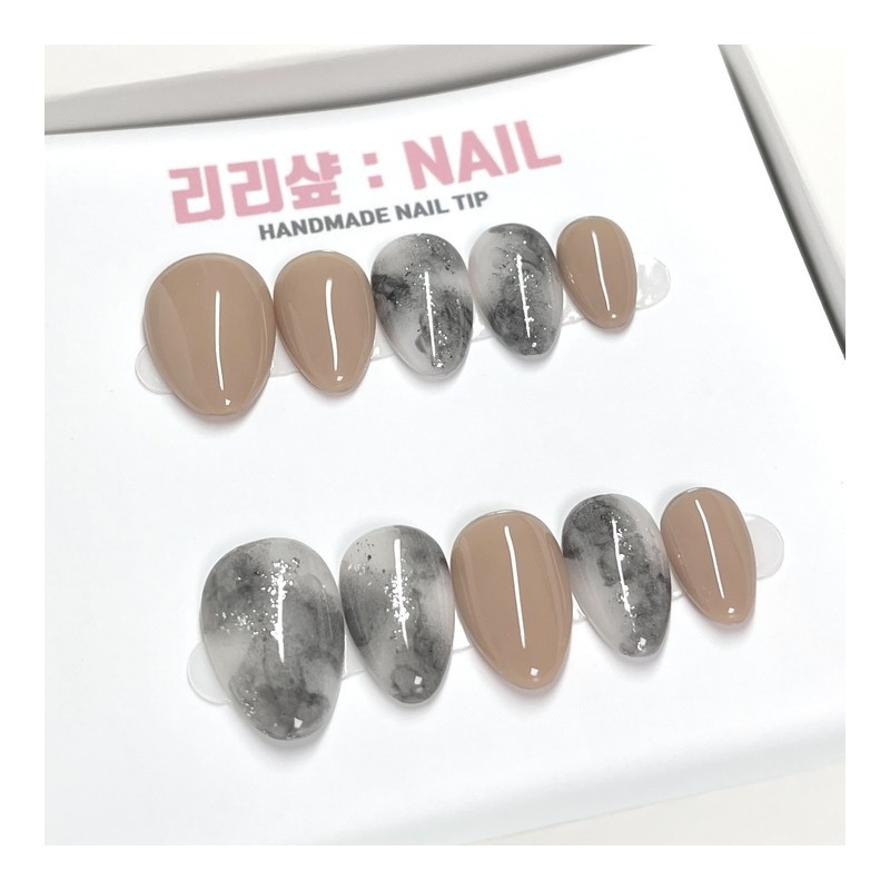 Modern Smoke Handmade Nail Tips - Short Nose Pin /
