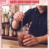 50 Set Root Beer Float Cups with Red Plastic Soda